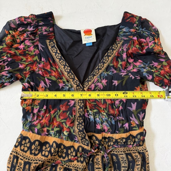 Farm Rio for Anthropologie Side Slit Maxi Dress Size S - Picture 12 of 13